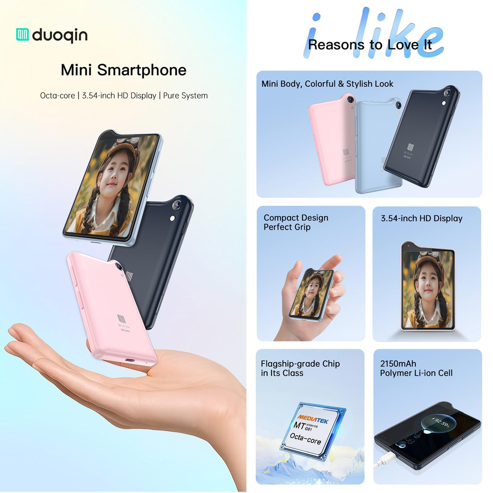 スマホアクセサリー DuoQin Qin K25 Duoqin QIN K25 Global 4GB+128GB 3.54 Inch Android 14 MediaTek