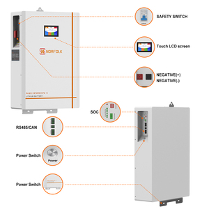 16KWH Powerwall <b>Battery</b> 51.2v 300ah 200ah 280ah 100ah Wall <b>Mounted</b> 48V 15KWH Lithium Ion with BMS - Product Image 6
