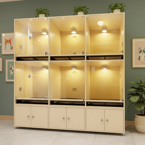 Casa de Lujo para Mascotas de <span class=keywords><strong>Madera</strong></span>, <span class=keywords><strong>Jaula</strong></span> para Perros de <span class=keywords><strong>Madera</strong></span> Maciza, Interior Ecológico, <span class=keywords><strong>Jaula</strong></span> para Perros para Uso en Interiores, Caseta para Perros de Raza Grande - Product Image 2