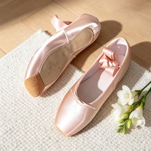 Zapatillas de Ballet Profesionales de Satén con Cinta para <span class=keywords><strong>Bailarinas</strong></span>, para la Escuela o el Hogar - Product Image 2