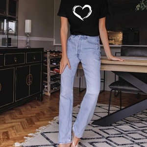 Camisetas Casuales Transpirables de Manga Corta con Cuello Redondo y Logotipo Estampado, 170 Gsm, 100% Algodón Tejido, para Mujer, Venta al Por Mayor, Personalizadas - Product Image 6