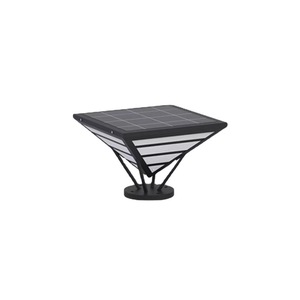Lampe solaire à pilier, lumière murale extérieure, acier inoxydable, éclairage moderne pour villa et cour - Product Image 5