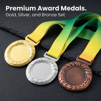 Médaille en métal plaqué or personnalisée avec logo, gravée en 3D, abordable, pour les compétitions scolaires et sportives