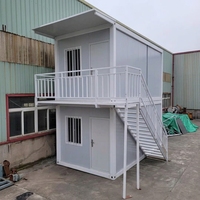 Casa Prefabricada de Lujo Minimalista, Estructura Contenedor, Transpirable, Portátil, Pequeña, para Campamento, Hotel, Apartamento, Villa, Escuela