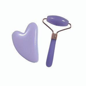 แผ่นขูดเรซิ่น อุปกรณ์นวดหน้า ลูกกลิ้งนวดหน้า และชุดนวดกัวซา - Product Image 1