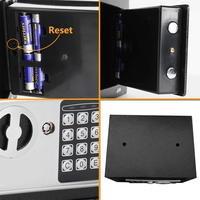 Caja Fuerte Electrónica de Alta Seguridad con Código, Caja Fuerte Digital de Acero Laminado en Frío Anti-perforación y Anti-arranque para Hogar, Hotel, Oficina