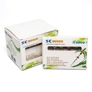 SOCO 6Pcs/Box Dental Endo File Niti System 21mm /25mm Engine Rotary Tool For Dentistry Clinic Endodontic Treatment