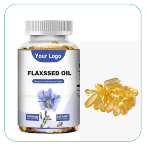 Flaxseed <span class=keywords><strong>Oil</strong></span> Softgel Cápsula 500mg,1000mg Flaxseed <span class=keywords><strong>Oil</strong></span> Softgel para pele cardíaca e saúde capilar - Product Image 1