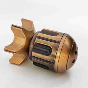 Cyberpunk Rocket 8PCS Noir Rotatif Balle Dés Ensemble Polyédrique Spinning RPG DND Dés En Métal Avec Boîte Gratuite - Product Image 4
