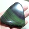 Venta al por Mayor de Losas de Obsidiana Arcoíris Natural de Alta Calidad, Losas de Obsidiana Verde Púrpura, Rebanadas de Cristal para Decoración - Product Image 3