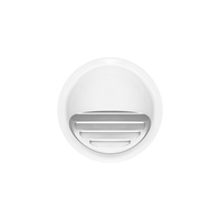 Grille d'aération murale extérieure en acier inoxydable 304 épaissi, blanc, coupe-vent, pour hotte de cuisine et extracteur de salle de bain