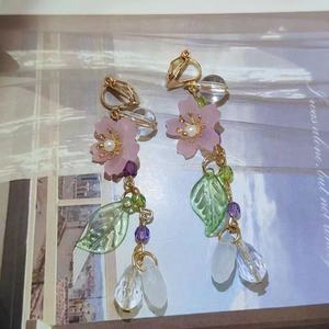 Pendientes Largos con Borlas de Flor de Melocotón Rosa, Estilo Clásico Chino, Súper Hada, Taohua Yaoyao, Moda de la Dinastía Han, Aleación - Product Image 5