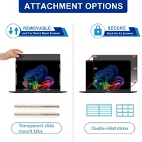 Filtre d'écran de confidentialité bidirectionnel anti-espion 14 pouces 16:10, protection d'écran anti-lumière bleue et anti-reflets pour ordinateur portable ASUS 14 pouces