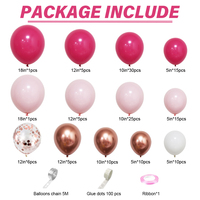 Vente en gros kit de ballons en latex bricolage personnalisé fournitures de fête de mariage ballon guirlande arche kit joyeux anniversaire décoration ballon ensemble