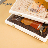 Joytop Carnet à couverture en peluche personnalisable avec logo, Mini bloc-notes de poche 64K, Couverture souple, Motif ours mignon, Journal intime pour enfants, Vente en gros, Magnétique pour étudiants