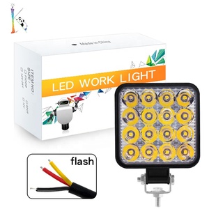 Luz de Trabajo LED Cuadrada para Motocicleta <span class=keywords><strong>Calite</strong></span> de 3 Pulgadas, 48W, 12V-24V, 4000LM, 6000K, para Barco, SUV, Camioneta - Product Image 2