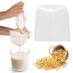 Bolsa de filtro de malla de nailon <span class=keywords><strong>para</strong></span> nueces, filtración de leche y bebidas, cáñamo orgánico, colador de <span class=keywords><strong>queso</strong></span> de 90 grados, 120 micras - Product Image 4