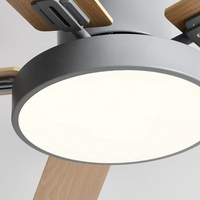 Meilleurs fabricants de ventilateurs de plafond, ventilateur de plafond de 42/52 pouces avec kit d'éclairage, télécommande, 5 pales, ventilateur en MDF avec lumière