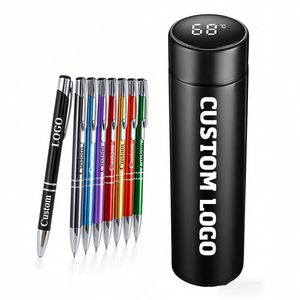 Bolígrafos Promocionales para Oficina y Negocios, con Logotipo Personalizado Impreso, Bolígrafos de Punta Redonda Azules - Product Image 1