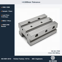 Services de fraisage CNC de précision JRD sur mesure pour pièces de machines d'emballage - Fournisseur OEM 0,01 mm ISO 9001 Usinage par fraisage 5 axes