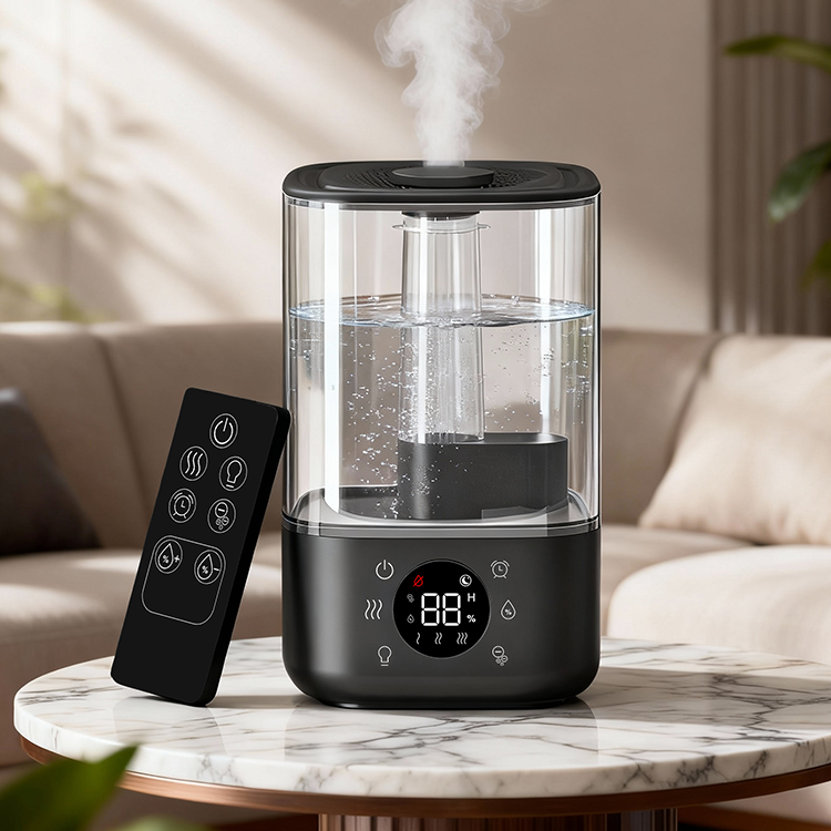 2025 New 3.5L 4L Litre Large Home Humidifier Custom logo Remote Control Cool Mist air Smart Home Ultrasonic Humidifier with Led