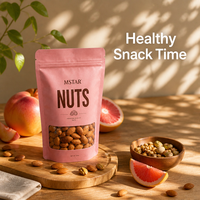 Kipnootjes Stand-up Pouch met venster en ritssluiting, op maat gemaakte flexibele voedselverpakking van plastic voor snacks en gedroogd fruit