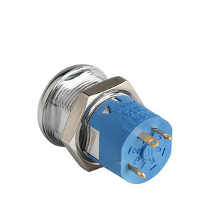 JK217 19MM 5000 Combinación de llaves DPDT 2NO 2NC Interruptor de llave Bloqueo de llaves de aleación de zinc Selector Bloqueo de llave de enganche giratorio - Product Image 5