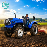 Tracteur agricole diesel 60HP 4x4 avec moteur puissant, tracteur polyvalent pour l'agriculture et les travaux agricoles