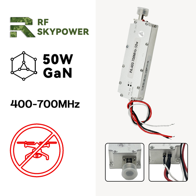 Instant Bandwidth 50W GaN UHF Band 400-700MHz RF Module High Efficiency for Public Safety Prison Security RF Power Amplifier