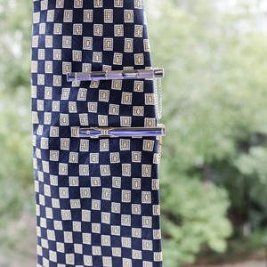 Regali per testimoni di nozze: Gemelli e fermacravatte alla moda, fermacravatte da uomo, fermacravatte personalizzati per cravatte - Product Image 2