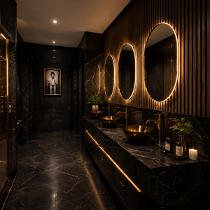 Barra LED de lujo moderna para pub, diseño comercial personalizable, mostrador de exhibición personalizado de acero inoxidable de alta calidad para hotel. - Product Image 2