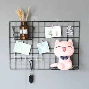 New Arrival Retail Display Metal Wire Rack In Art Hanging Grid Wall Panel