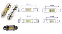 Ampoule LED à large plage de tension, type Festoon, 10V-48VDC, 31mm, 36mm, 39mm, 42mm, lampe de remplacement universelle pour chariot élévateur, camping-car, marine, solaire