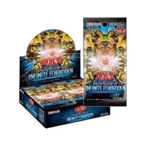 24 boîtes de cartes <span class=keywords><strong>YuGiOh</strong></span> 1305 1304 1208 TCG anglaises holographiques or et blanc, cartes de jeu de duel en gros pour les magasins d'anime - Product Image 3