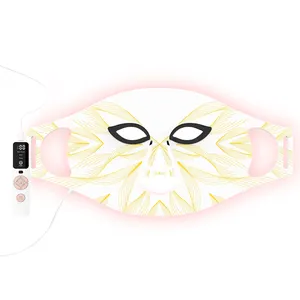 OEM al por mayor Photon LED máscara facial máquina de terapia de cara completa 7 colores máscara facial piel infrarroja hogar colorido LED máscara de belleza