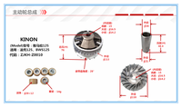 Variateur complet pour scooter Yamaha 125 ZY125 BWS125, poulie d'entraînement primaire 15 dents à cannelures internes avec rouleaux de variateur