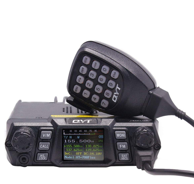 QYT KT-780PLUS 100 Watt Radio Vhf Vhf Uhf 100 Watt Car Cb Radio Two Way Walkie Talkie for Car