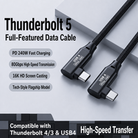Câble de charge rapide USB-C vers Type-C 48V 240W avec gaine en nylon pour iPhone vers Android