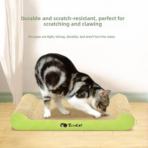 Grand grattoir anti-rayures <span class=keywords><strong>pour</strong></span> <span class=keywords><strong>chat</strong></span> en carton ondulé <span class=keywords><strong>pour</strong></span> l'entretien des griffes, protection du canapé, activité quotidienne des chats en intérieur, toutes saisons - Product Image 5