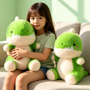 Peluche di Dinosauro Verde Carino - Morbido e Adorabile per Bambini - Product Image 1