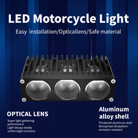 Nouveau projecteur LED U89 180W à 3 lentilles pour calandre avant, feux de brouillard, étanche IP68, en aluminium aéronautique, 16800 lumens, pour moto