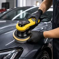 Lijadora Orbital Aleatoria de 400W, Lijadora Eléctrica de Pared de 150mm, 10000 RPM, Velocidad Variable, Pulidora de Pintura para Automóviles, para Madera y Paneles de Yeso, OEM