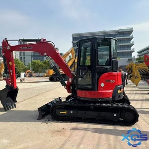 Лидер продаж, большая скидка, Подержанный мини-экскаватор Yanmar VIO60 по заводской цене, японский многочасовой Многофункциональный экскаватор - Product Image 5