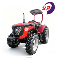 Tracteur agricole compact 4x4 de 50 CV avec transmission par engrenages, moteur YTO, châssis de sécurité
