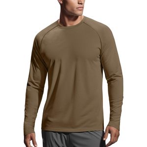 T-shirt de sport personnalisé pour homme à manches longues, anti-humidité, protection solaire UPF 50, léger, séchage rapide, haut de performance pour l'entraînement - Product Image 2