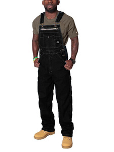 WSU-014 Ready to Ship Multi-pocket Loose Jeans Trousers Cotton Denim <strong>Overalls</strong> for <strong>Men</strong> - Product Image 6