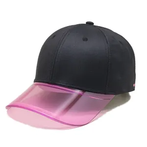 Sombreros de béisbol de diseño a la moda, gorras ajustadas, visores transparentes para el sol