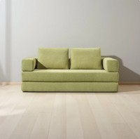 Sofá Cama Convertible de Espuma Comprimida de Dos Plazas para Apartamento, Sala de Estar o Dormitorio, Mueble Lavable de Alta Resiliencia