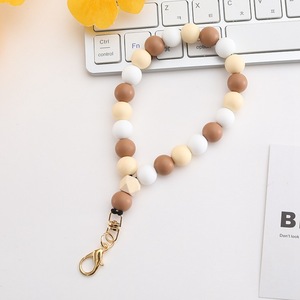 Nouveau Silicone Perle Bracelet Téléphone <span class=keywords><strong>Portable</strong></span> Cas Corde Porte-clés Dragonne <span class=keywords><strong>Cordon</strong></span> pour Femmes Filles - Product Image 2