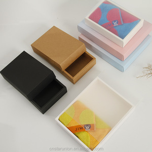 กล่องกระดาษคราฟท์แบบเลื่อนสั่งทำขายส่ง พร้อมปลอกพีวีซีแบบฝ้า สำหรับบรรจุภัณฑ์ของขวัญสบู่ดอกไม้เครื่องสำอาง - Product Image 4